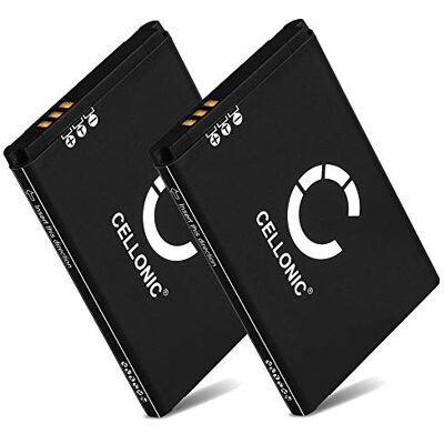 CELLONIC 2X bateria compatível com SteelSeries Arctis Pro Wireless, 160240 900 mAh, 3,7 V, iões de lítio para SteelSeries Siberia 800, 840 CELLONIC 2X bateria compatível com SteelSeries Arctis Pro Wireless, 160240 900 mAh, 3,7 V, iões de lítio para SteelSeries Siberia 800, 840