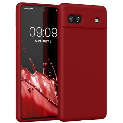 kwmobile Capa Compatível com Google Pixel 6a Capa em TPU e Silicone à prova de choque Adequada para carregamento sem fio Vermelho lacre kwmobile Capa Compatível com Google Pixel 6a Capa em TPU e Silicone à prova de choque Adequada para carregamento sem fio Vermelho lacre