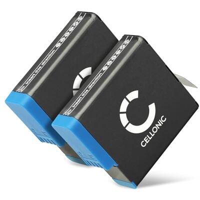CELLONIC 2X bateria compatível com GoPro Hero 7 Black, 8, 6, IS 16046 1200 mAh, 3,85 V, iões de lítio para GoPro 421850, 025416, AHDBT-801, R-41047830 CELLONIC 2X bateria compatível com GoPro Hero 7 Black, 8, 6, IS 16046 1200 mAh, 3,85 V, iões de lítio para GoPro 421850, 025416, AHDBT-801, R-41047830