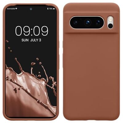 kwmobile Carcasa compatível com Google Pixel 8 Pro Capa de TPU e silicone à prova de choque Compatível com carregamento sem fio Mocha kwmobile Carcasa compatível com Google Pixel 8 Pro Capa de TPU e silicone à prova de choque Compatível com carregamento sem fio Mocha