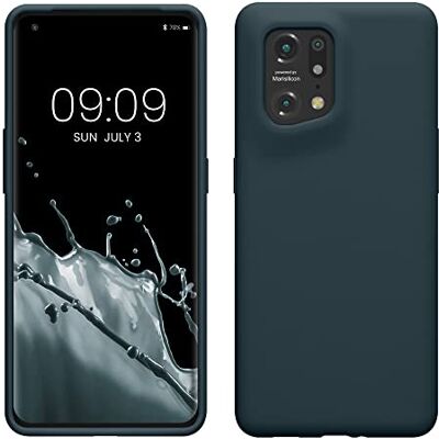 kwmobile Capa Compatível com OPPO Find X5 (5G) Capa em TPU e Silicone à prova de choque Compatível com carregamento sem fio Cinza Escuro kwmobile Capa Compatível com OPPO Find X5 (5G) Capa em TPU e Silicone à prova de choque Compatível com carregamento sem fio Cinza Escuro