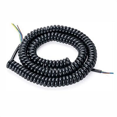 Orion Cabo espiral de 3 condutores, cabo elétrico de luz (preto) Orion Cabo espiral de 3 condutores, cabo elétrico de luz (preto)