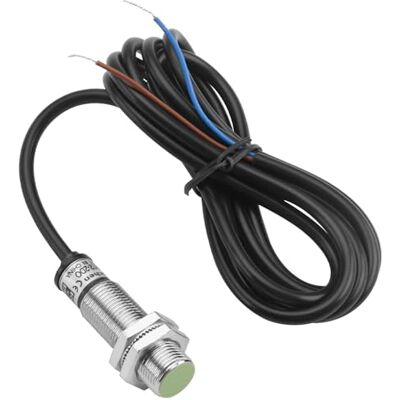Heschen Interruptor de sensor de proximidade indutivo, , tipo cilíndrico, CC 12-24 V, 2 cabos, NÃO (normalmente aberto), CE Heschen Interruptor de sensor de proximidade indutivo, , tipo cilíndrico, CC 12-24 V, 2 cabos, NÃO (normalmente aberto), CE