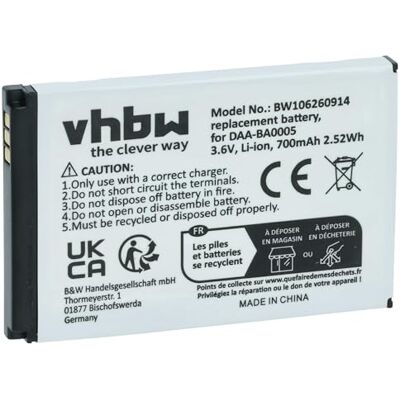 vhbw Bateria recarregável compatível com Creative Zen Micro, Zen Micro 5GB, Zen Micro 6 GB leitor de música MP3 (700 mAh, 3,7 V, polímero de lítio) Zen Micro 6GB reproductor de música MP3 (700 mAh, 3,7 V, Li-poli) vhbw Bateria recarregável compatível com Creative Zen Micro, Zen Micro 5GB, Zen Micro 6 GB leitor de música MP3 (700 mAh, 3,7 V, polímero de lítio) Zen Micro 6GB reproductor de música MP3 (700 mAh, 3,7 V, Li-poli)