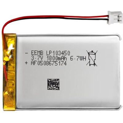 EEMB Lithium Polymer Bateria 3,7V 1800mAh 103450 Pacote de bateria recarregável Lipo com conector JST para VXI Blue Parrott: confirme a polaridade do dispositivo e do conector antes de comprar EEMB Lithium Polymer Bateria 3,7V 1800mAh 103450 Pacote de bateria recarregável Lipo com conector JST para VXI Blue Parrott: confirme a polaridade do dispositivo e do conector antes de comprar