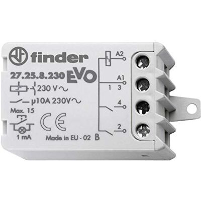 FINDER Série 27 Rele interruptor 3 sequências 230 V corrente alternada FINDER Série 27 Rele interruptor 3 sequências 230 V corrente alternada