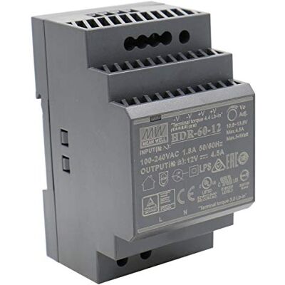 MEAN WELL MeanWell 54W 12V 4,5A Alimentación de Din Rail DIN-RAIL MEAN WELL MeanWell 54W 12V 4,5A Alimentación de Din Rail DIN-RAIL