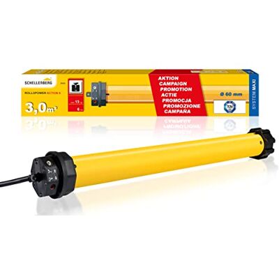 Schellenberg Motor tubular para estores de enrolar Rollopower ACTION Maxi com 6 metros de Newton Schellenberg Motor tubular para estores de enrolar Rollopower ACTION Maxi com 6 metros de Newton