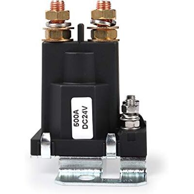 Ehdis Relé de início de alta intensidade 500A DC 24 V 4 pinos SPST contacto automático de arranque do carro duplo baterias interruptor de ignição/desligamento do interruptor do isolador Ehdis Relé de início de alta intensidade 500A DC 24 V 4 pinos SPST contacto automático de arranque do carro duplo baterias interruptor de ignição/desligamento do interruptor do isolador