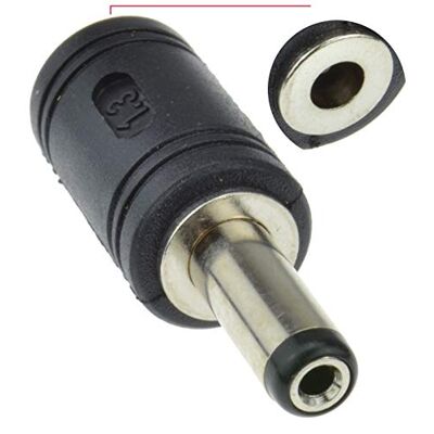 Keple Adaptador de corrente DC de 3,5 mm x 1,3 mm a 5,5 mm x 2,1 mm, fêmea a macho, conversor de potência coaxial para equipamentos de CCTV, câmara de videovigilância, luzes LED, portátil, PC Keple Adaptador de corrente DC de 3,5 mm x 1,3 mm a 5,5 mm x 2,1 mm, fêmea a macho, conversor de potência coaxial para equipamentos de CCTV, câmara de videovigilância, luzes LED, portátil, PC