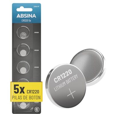 ABSINA Pilhas botão CR1220 3V ABSINA Pilhas botão CR1220 3V