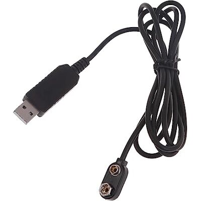 Generic Eliminadores de conectores de bateria Newwyt 9V substituição 6F22 cabo conversor de energia USB multi para multímetro luz LED 150 cm plástico Generic Eliminadores de conectores de bateria Newwyt 9V substituição 6F22 cabo conversor de energia USB multi para multímetro luz LED 150 cm plástico