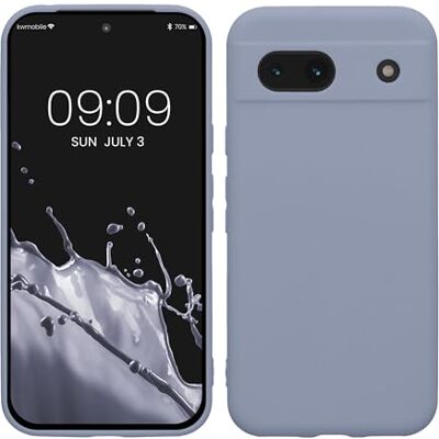 kwmobile Capa Compatível com Google Pixel 8a com Bordas elevadas Suporte para Carregamento sem fio Cinzento Lavanda Mate kwmobile Capa Compatível com Google Pixel 8a com Bordas elevadas Suporte para Carregamento sem fio Cinzento Lavanda Mate