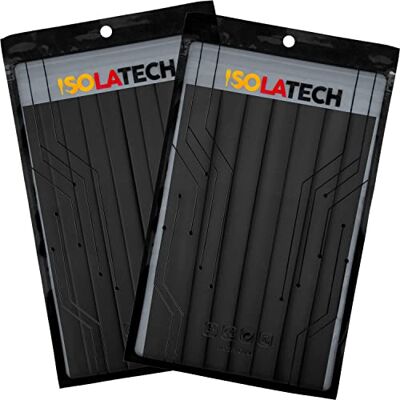 ISOLATECH tubo termoretátil 3:1 conjunto sem adesivo preto Ø 12 mm 2,0 metros em 10 unidades x 20 cm e Ø 15 mm 1,4 metros em 7 peças x 20 cm para isolamento de cabo USB UV resistente sem etiquetar ISOLATECH tubo termoretátil 3:1 conjunto sem adesivo preto Ø 12 mm 2,0 metros em 10 unidades x 20 cm e Ø 15 mm 1,4 metros em 7 peças x 20 cm para isolamento de cabo USB UV resistente sem etiquetar
