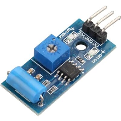 HALJIA Módulo sensor de alarme SW-420 compatível com Arduino Raspberry Pi HALJIA Módulo sensor de alarme SW-420 compatível com Arduino Raspberry Pi