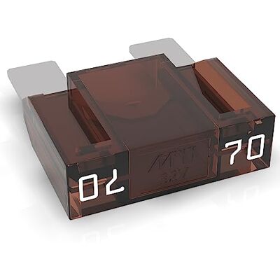 AUPROTEC Maxi FuSJFS 20A 80A seleção de lâminas fusível: 70A Ampere castanho, 1 peça AUPROTEC Maxi FuSJFS 20A 80A seleção de lâminas fusível: 70A Ampere castanho, 1 peça