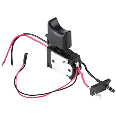Walfront Interruptor de gatilho de 12 V interruptor de broca elétrica sem fios controlo de velocidade com para bateria de lítio com luz pequena Walfront Interruptor de gatilho de 12 V interruptor de broca elétrica sem fios controlo de velocidade com para bateria de lítio com luz pequena
