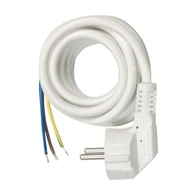Cabo de alimentação branco de 3m Simon para base Multi-Fix Cabo de alimentação branco de 3m Simon para base Multi-Fix