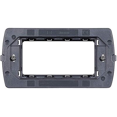 Bticino Suporte Livinglight Air com 4 módulos, antracite Bticino Suporte Livinglight Air com 4 módulos, antracite