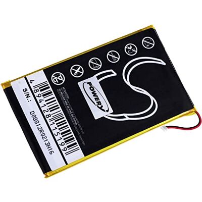 Powery Bateria para E-Book Reader Barnes & Noble Modelo PR-285083 Powery Bateria para E-Book Reader Barnes & Noble Modelo PR-285083