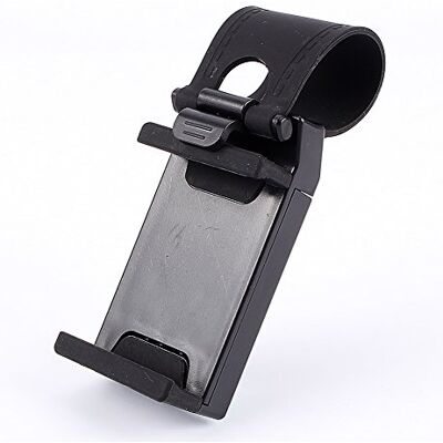 Vbestlife Suporte universal para telemóvel para automóvel montado no volante suportes de montagem com clipe para telemóvel inteligente, dispositivos adequados de 55 mm a 85 mm Vbestlife Suporte universal para telemóvel para automóvel montado no volante suportes de montagem com clipe para telemóvel inteligente, dispositivos adequados de 55 mm a 85 mm