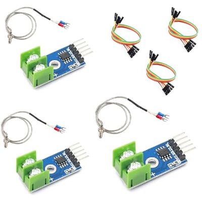 GERUI Sensor de temperatura MAX6675, sensor de temperatura tipo K, módulo MAX6675 compatível com Arduino e Raspberry Pi GERUI Sensor de temperatura MAX6675, sensor de temperatura tipo K, módulo MAX6675 compatível com Arduino e Raspberry Pi