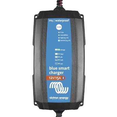 Victron Energy Blue Smart IP65 12 volts 15 amperes 230 V, carregador de bateria, Bluetooth (CEE 7/17) Victron Energy Blue Smart IP65 12 volts 15 amperes 230 V, carregador de bateria, Bluetooth (CEE 7/17)