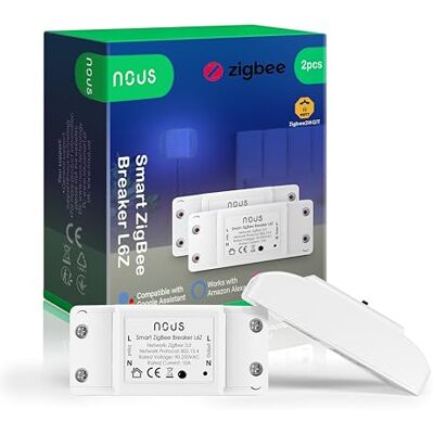 NOUS Interruptor inteligente ZigBee Alexa Tuya smart life switch mini relé módulo 220V programável Controle remoto, Temporizador interruptor de luz Google Home Assistant NOUS Interruptor inteligente ZigBee Alexa Tuya smart life switch mini relé módulo 220V programável Controle remoto, Temporizador interruptor de luz Google Home Assistant
