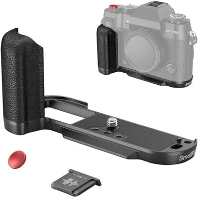 SMALLRIG X-T50 Punho, cabo de silicone em forma de L para FUJIFILM X-T50, placa de libertação rápida incorporada para arca, com botão obturador e cobertura para sapato, preto 4783C SMALLRIG X-T50 Punho, cabo de silicone em forma de L para FUJIFILM X-T50, placa de libertação rápida incorporada para arca, com botão obturador e cobertura para sapato, preto 4783C