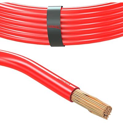 AUPROTEC Cabo elétrico automóvel 35,0 mm² cabo de bateria único comprimento 1 m 5 m ou 10 m seleção: 1 m 35,0 mm² fio de cobre, vermelho AUPROTEC Cabo elétrico automóvel 35,0 mm² cabo de bateria único comprimento 1 m 5 m ou 10 m seleção: 1 m 35,0 mm² fio de cobre, vermelho