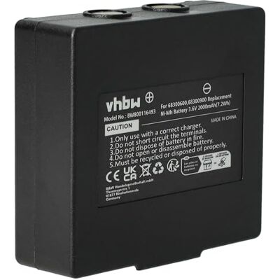 vhbw 1 x bateria compatível com Hetronic Mini 68300990, mini 68300940 controlo remoto industrial (2000 mAh, 3,6 V, NiMH) preto Mini 68300940 mando a distancia industrial (2000 mAh, 3,6 V, NiMH) negro vhbw 1 x bateria compatível com Hetronic Mini 68300990, mini 68300940 controlo remoto industrial (2000 mAh, 3,6 V, NiMH) preto Mini 68300940 mando a distancia industrial (2000 mAh, 3,6 V, NiMH) negro