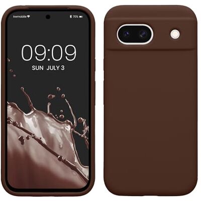 kwmobile Capa Compatível com Google Pixel 8a Case em TPU e Silicone à prova de choque Compatível com carregamento sem fio Chocolate kwmobile Capa Compatível com Google Pixel 8a Case em TPU e Silicone à prova de choque Compatível com carregamento sem fio Chocolate