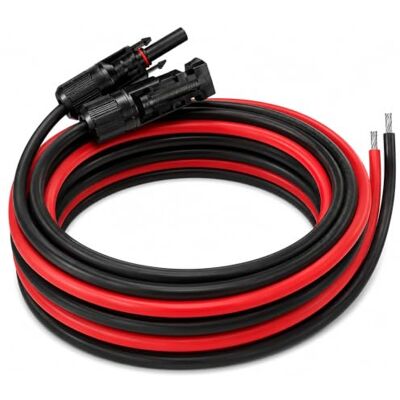 Offgridtec HM-95GD-Z587 Cabo solar (3 m de comprimento, calibre: 4 mm, para módulo solar MC4), preto Offgridtec HM-95GD-Z587 Cabo solar (3 m de comprimento, calibre: 4 mm, para módulo solar MC4), preto