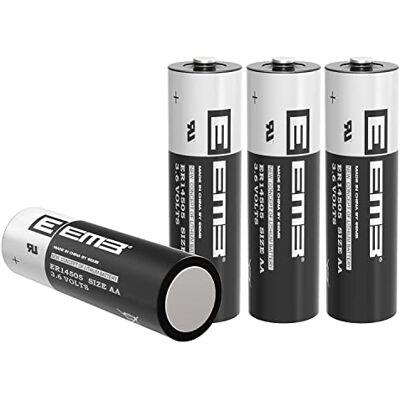 EEMB 4 unidades ER14505 3,6 V pilhas de lítio AA LS 1450O SB-AA11 bateria EEMB 4 unidades ER14505 3,6 V pilhas de lítio AA LS 1450O SB-AA11 bateria