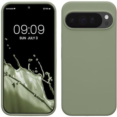 kwmobile Capa compatível com Google Pixel 10 Pro XL Case de TPU e silicone à prova de choque Compatível com carregamento sem fio Cinza esverdeado kwmobile Capa compatível com Google Pixel 10 Pro XL Case de TPU e silicone à prova de choque Compatível com carregamento sem fio Cinza esverdeado