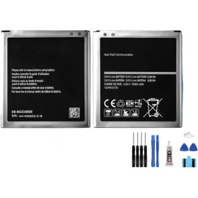 Generic Bateria EB-BG530BBE BG531BBE 3,8 V 2600 mAh compatível com Galaxy Grand Prime Duos SM-G531H G530F J3 J320FN J320V J5 J500FN G530P J2 J250F Generic Bateria EB-BG530BBE BG531BBE 3,8 V 2600 mAh compatível com Galaxy Grand Prime Duos SM-G531H G530F J3 J320FN J320V J5 J500FN G530P J2 J250F