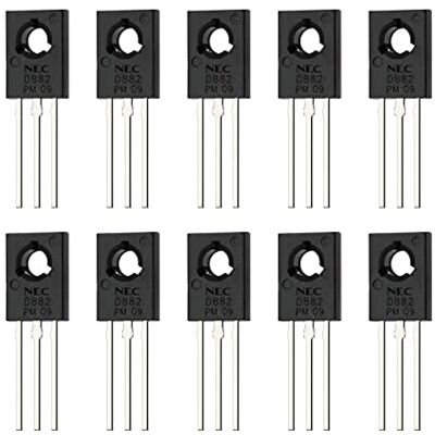 Create idea 10 unidades NPN transistor de silicone de prop¨®sito geral 3 Pin transistor NEC TO-126 produtos semicondutores 2SD882 40 V 3A 1.0 W para rádio de áudio Create idea 10 unidades NPN transistor de silicone de prop¨®sito geral 3 Pin transistor NEC TO-126 produtos semicondutores 2SD882 40 V 3A 1.0 W para rádio de áudio