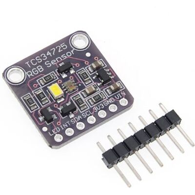DollaTek Módulo de reconhecimento de sensor de cor de luz TCS34725 RGB para Arduino DollaTek Módulo de reconhecimento de sensor de cor de luz TCS34725 RGB para Arduino