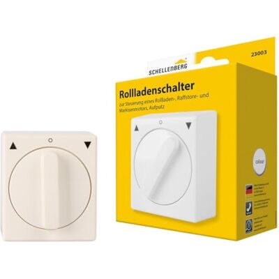 Schellenberg Interruptor de persiana de rolo de superfície, branco Schellenberg Interruptor de persiana de rolo de superfície, branco