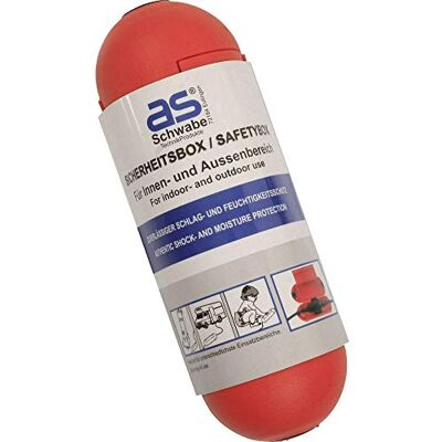 as - Schwabe as Schwabe Caixa de segurança para ligações elétricas exteriores proteção contra salpicos IP44 fecho seguro, resistente a choques e humidade com gancho e alívio de tensão vermelho, as - Schwabe as Schwabe Caixa de segurança para ligações elétricas exteriores proteção contra salpicos IP44 fecho seguro, resistente a choques e humidade com gancho e alívio de tensão vermelho,