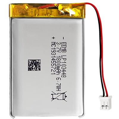 EEMB Bateria 3,7 V 1800 mAh 103448 bateria de lipo recarregável bateria de lítio com conector JST verifique se a polaridade do dispositivo corresponde à bateria antes de comprar! EEMB Bateria 3,7 V 1800 mAh 103448 bateria de lipo recarregável bateria de lítio com conector JST verifique se a polaridade do dispositivo corresponde à bateria antes de comprar!