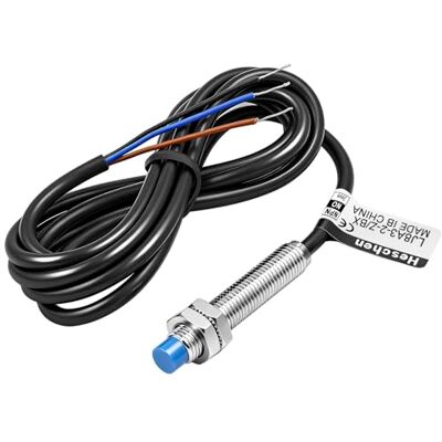 Heschen M8 Interruptor de sensor de proximidade indutivo do tipo sem blindagem LJ8A3-2-Z/BX Detector 2 mm 10-30VDC 200 mA NPN normalmente aberto (NO) 3 cabos Heschen M8 Interruptor de sensor de proximidade indutivo do tipo sem blindagem LJ8A3-2-Z/BX Detector 2 mm 10-30VDC 200 mA NPN normalmente aberto (NO) 3 cabos