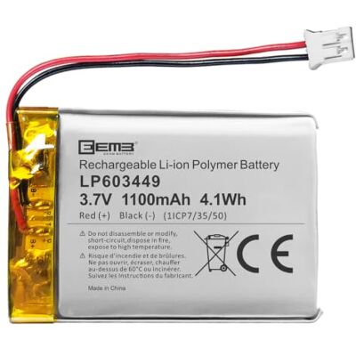 EEMB Bateria 3,7 V 1100 mAh 603449 bateria de lipo recarregável bateria de lítio com conector JST verifique se a polaridade do dispositivo corresponde à bateria antes de comprar! EEMB Bateria 3,7 V 1100 mAh 603449 bateria de lipo recarregável bateria de lítio com conector JST verifique se a polaridade do dispositivo corresponde à bateria antes de comprar!