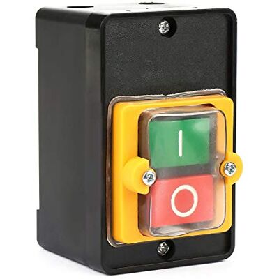 Walfront AC220V/380V 10A KA0-10KH Interruptor com botão de pressão ligado/desligado interruptor com botão de pressão interruptor impermeável com autobloqueio Walfront AC220V/380V 10A KA0-10KH Interruptor com botão de pressão ligado/desligado interruptor com botão de pressão interruptor impermeável com autobloqueio