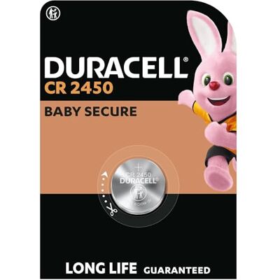 Duracell 2450 Pilhas de botão de lítio 3V (pacote de 1) Longa duração garantida Para chaves de controlo remoto e dispositivos domésticos Embalagem Baby Secure Garantia de 10 anos na sua Duracell 2450 Pilhas de botão de lítio 3V (pacote de 1) Longa duração garantida Para chaves de controlo remoto e dispositivos domésticos Embalagem Baby Secure Garantia de 10 anos na sua