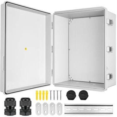 CHENGPI Caixa elétrica exterior IP65, quadro de derivação de montagem em superfície, registo 430 × 530 × 200 mm CHENGPI Caixa elétrica exterior IP65, quadro de derivação de montagem em superfície, registo 430 × 530 × 200 mm