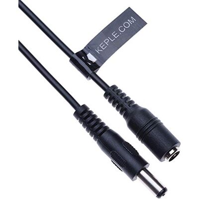 Keple Cabo de Extensão de Alimentação CC DC 2,1mm / 5,5mm Jack 2m Conector CCTV Adaptador de Cabo de Alimentação Compatível com Câmara de Segurança CCTV, Câmara IP, DVR Independente, Fita LED, Monitores Keple Cabo de Extensão de Alimentação CC DC 2,1mm / 5,5mm Jack 2m Conector CCTV Adaptador de Cabo de Alimentação Compatível com Câmara de Segurança CCTV, Câmara IP, DVR Independente, Fita LED, Monitores