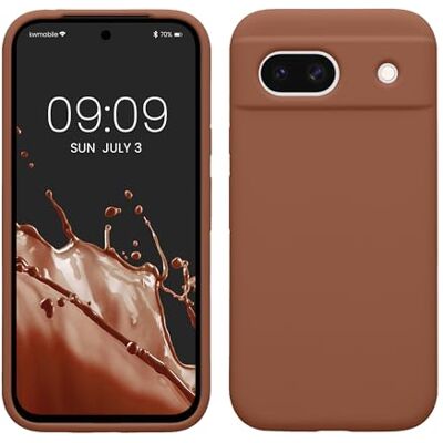kwmobile Capa compatível com Google Pixel 8a Capa em TPU e silicone à prova de choque Adequada para carregamento sem fio Mocha kwmobile Capa compatível com Google Pixel 8a Capa em TPU e silicone à prova de choque Adequada para carregamento sem fio Mocha