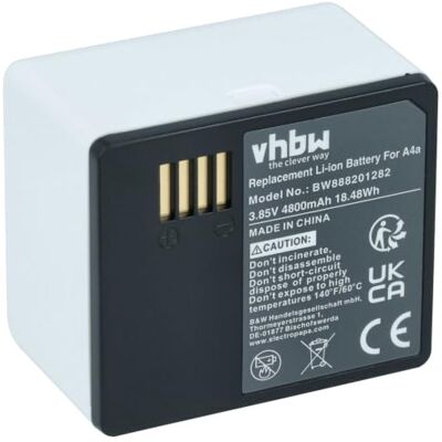 vhbw A bateria recarregável substitui Netgear 308-10069-01, A-4a para câmara de botão, câmara camuflada (4800 mAh, 3,85 V, polímero de lítio) VMC4040P, VMA5400-10000S cámara de botón, cámara camuflada (4800 mAh, 3,85 V, Li-poli) vhbw A bateria recarregável substitui Netgear 308-10069-01, A-4a para câmara de botão, câmara camuflada (4800 mAh, 3,85 V, polímero de lítio) VMC4040P, VMA5400-10000S cámara de botón, cámara camuflada (4800 mAh, 3,85 V, Li-poli)