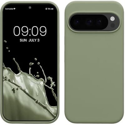 kwmobile Carcaça Compatível com Google Pixel 10 / Pixel 10 Pro Capa Estojo em TPU e Silicone à prova de choque Compatível com carregamento sem fio Cinza Verdeado kwmobile Carcaça Compatível com Google Pixel 10 / Pixel 10 Pro Capa Estojo em TPU e Silicone à prova de choque Compatível com carregamento sem fio Cinza Verdeado